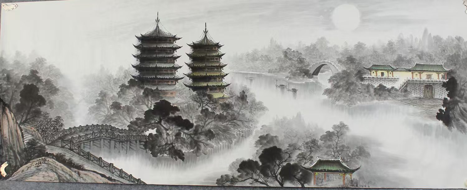 《云岫双阁》